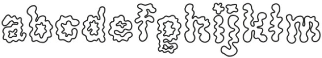 SquigglePop Outline otf (400) Font LOWERCASE