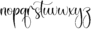Squishy Regular otf (400) Font LOWERCASE