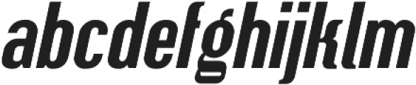 Squoosh Gothic Regular Oblique ttf (400) Font LOWERCASE