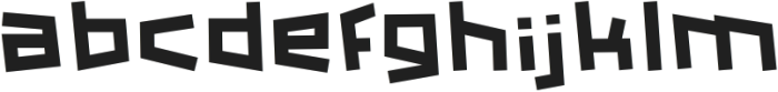 square Regular otf (400) Font LOWERCASE