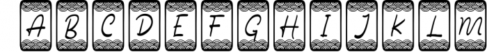 Square Wave Monogram Font LOWERCASE
