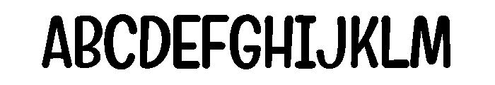 Squad Goals Font UPPERCASE