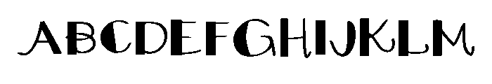 Square Curves Medium Font UPPERCASE
