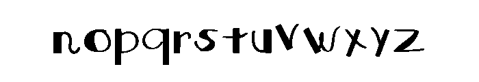 Square Curves Medium Font LOWERCASE