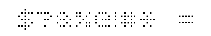 Square Dot Digital-7 Font OTHER CHARS