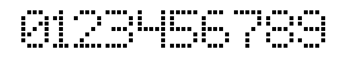 Square Dot-Matrix Font OTHER CHARS