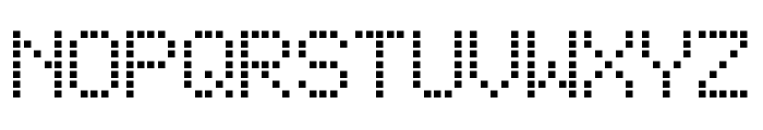 Square Dot-Matrix Font UPPERCASE