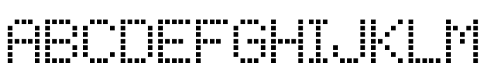 Square Dot-Matrix Font LOWERCASE