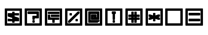 !Square Engine 150 Simplex Bold Font OTHER CHARS