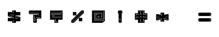 !Square Engine 350 Latex Font OTHER CHARS