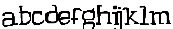 Square Hair Font LOWERCASE