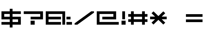 Square Sans Serif 7 Font OTHER CHARS