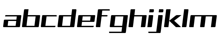 Squarea Expanded Oblique Font LOWERCASE