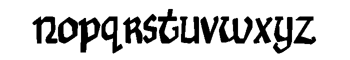 Squared Faith Wars Font LOWERCASE