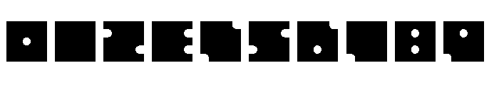 SquaresCircles Regular Font OTHER CHARS