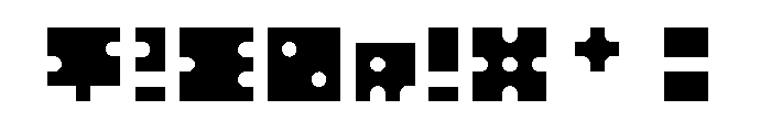 SquaresCircles Regular Font OTHER CHARS