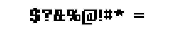 Squarewave-Bold Font OTHER CHARS