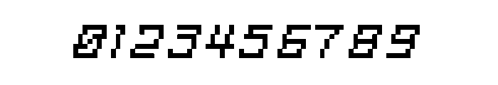 Squarewave-Italic Font OTHER CHARS