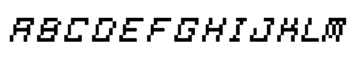 Squarewave-Italic Font UPPERCASE