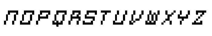 Squarewave-Italic Font UPPERCASE