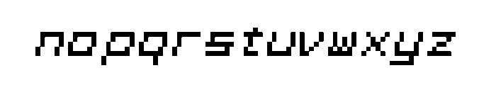 Squarewave-Italic Font LOWERCASE