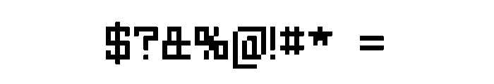 Squarewave Font OTHER CHARS