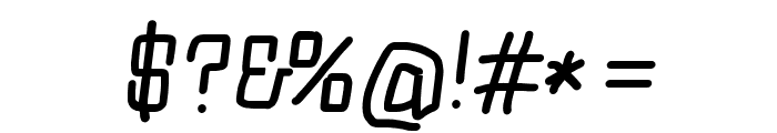 Squarish Bold Italic Font OTHER CHARS