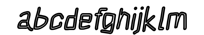Squarish Fog Italic Font LOWERCASE