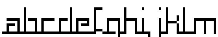 Squaropen Condensed Font LOWERCASE