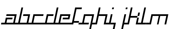 Squaropen Italic Font LOWERCASE