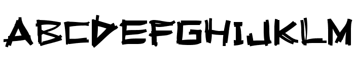 Squeeg Font UPPERCASE