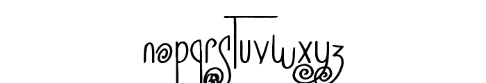 Squicky Font LOWERCASE