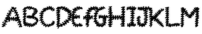 Squiggles Font UPPERCASE