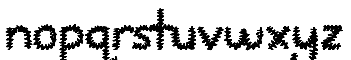 Squiggles Font LOWERCASE