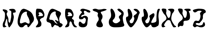 Squiggly Font UPPERCASE