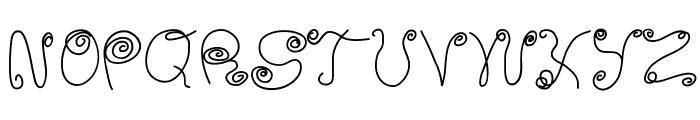SquigglyLittleWiggly Font UPPERCASE