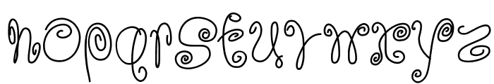 SquigglyLittleWiggly Font LOWERCASE