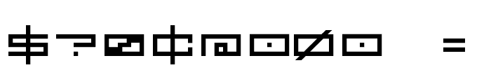 --squarepusherv2-- Font OTHER CHARS