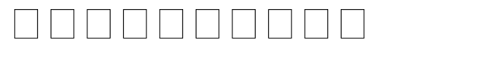 Square Frame Pi Negative Font OTHER CHARS