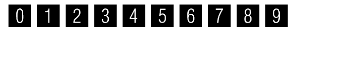 Square Numbers Regular Font OTHER CHARS