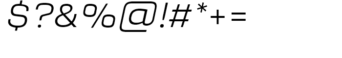 Sqwared Light Italic Font OTHER CHARS