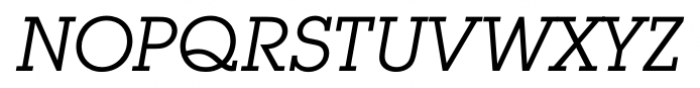 Square Serif Book Italic Font UPPERCASE