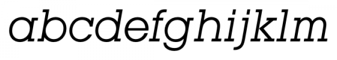Square Serif Book Italic Font LOWERCASE