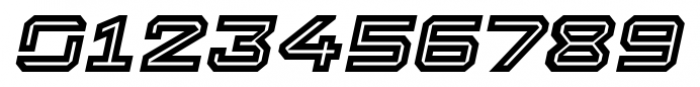 Squartiqa 4F Inline Italic Font OTHER CHARS