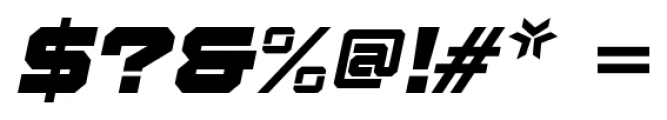 Squartiqa 4F Italic Font OTHER CHARS
