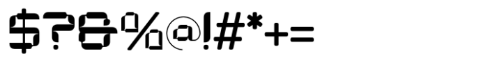 Squad Techno Font OTHER CHARS