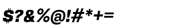 Squadra Extra Bold Italic Font OTHER CHARS