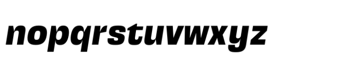 Squadra Extra Bold Italic Font LOWERCASE