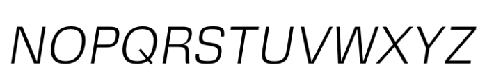 Squadra Extra Light Italic Font UPPERCASE