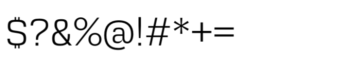 Squadra Extra Light Font OTHER CHARS